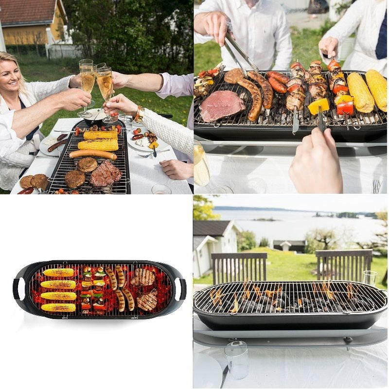 Well Done Social Charcoal Table Top BBQ Cooking Grill