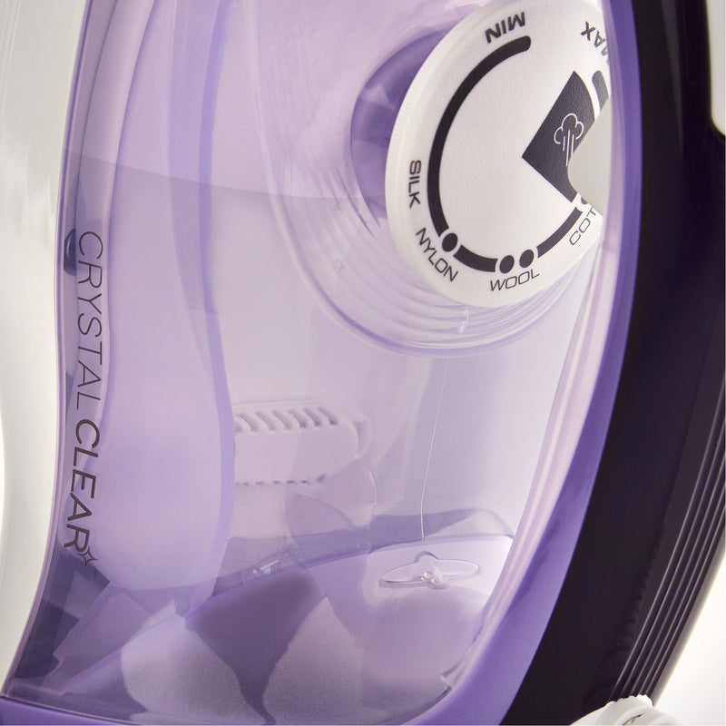 Morphy Richards 300301 Steam Iron with Crystal Clear Water Tank - Purple/White