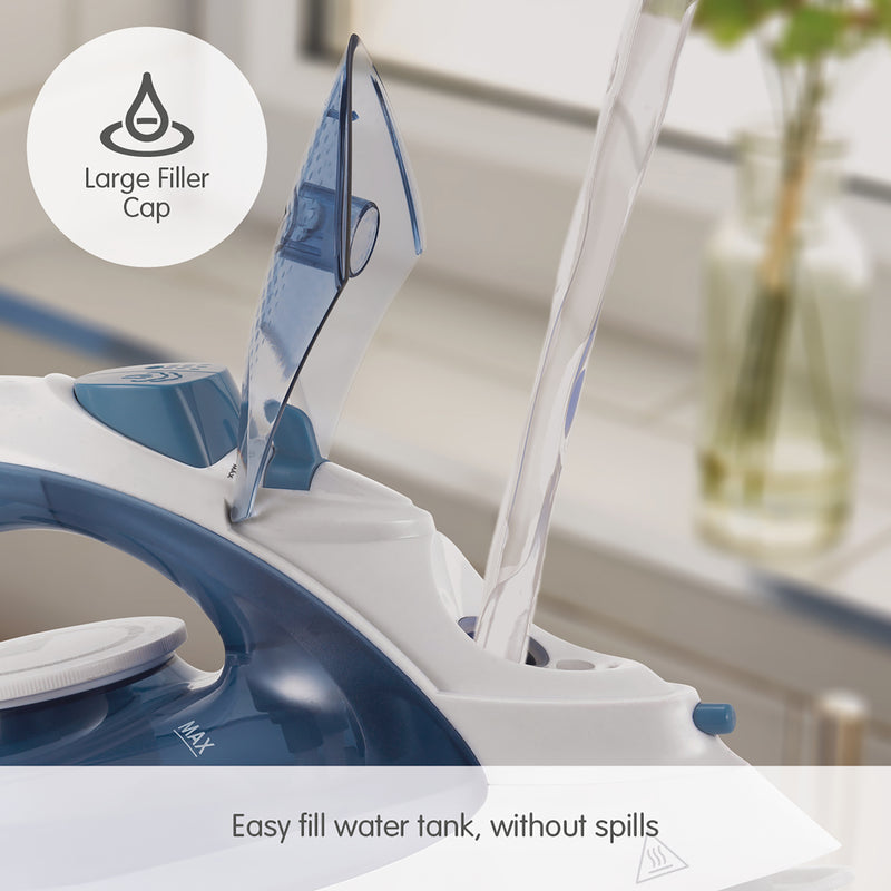 Morphy Richards 300401 Light Glide Steam Iron with 100g Steam Boost - Blue/White