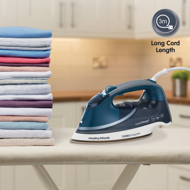 Morphy Richards 303131 Steam Iron, 3100 W with Intellitemp Technology - Blue