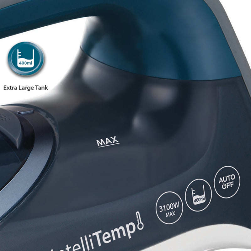 Morphy Richards 303131 Steam Iron, 3100 W with Intellitemp Technology - Blue