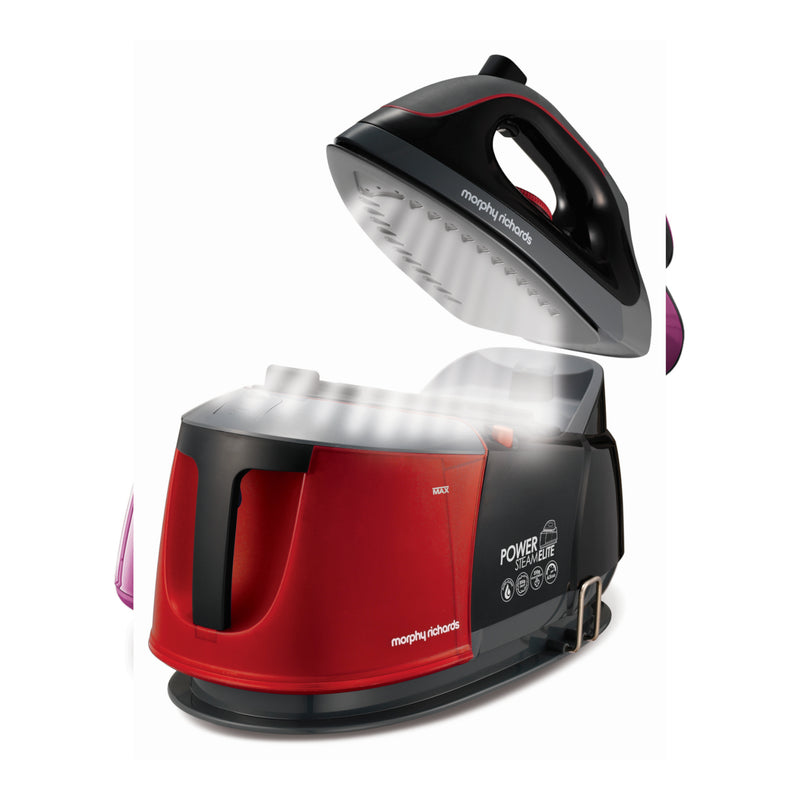 Morphy Richards 332013 Power SteamElite Steam Generator, 2400 W - Red/Black