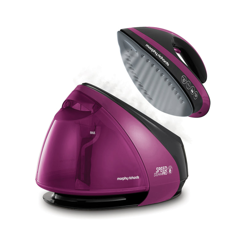 Morphy Richards 332102 Speed SteamPro Steam Generator - Mulberry/Black