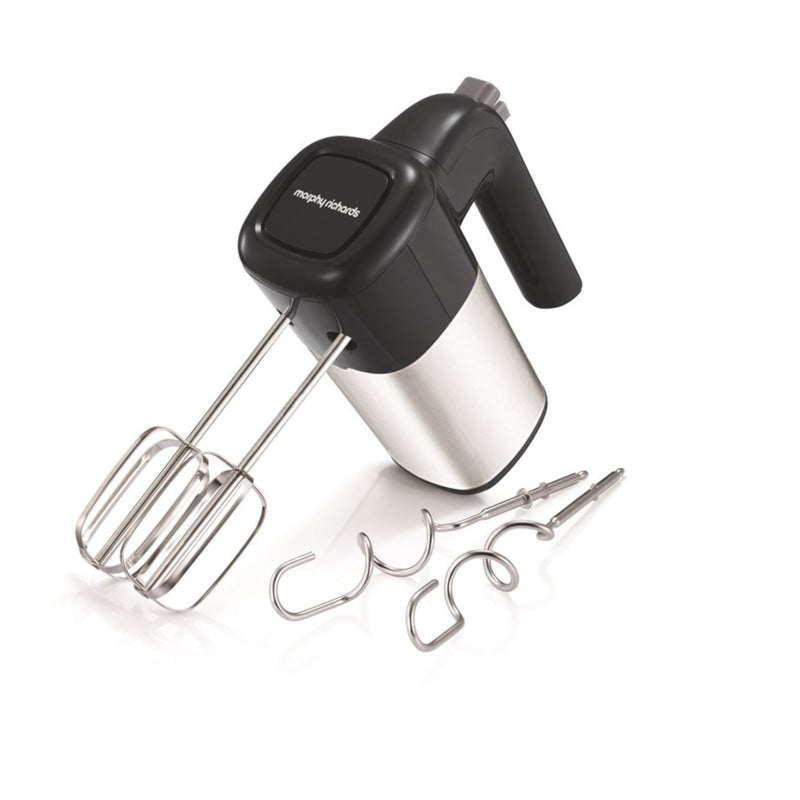 Morphy Richards 400512 Total Control Hand Mixer, 400 W - Stainless Steel/Grey