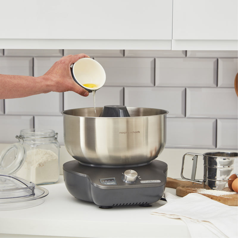 Morphy Richards 400520 MixStar Stand Mixer, 650W, Easy Storage - Stainless Steel