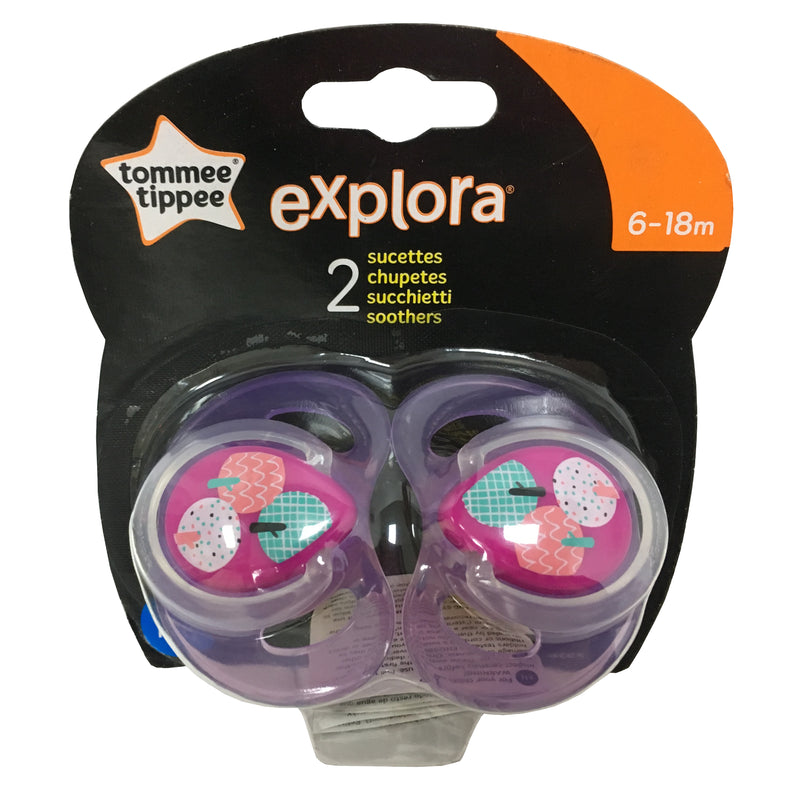 TOMMEE TIPPEE 2 x 6-18 months BPA Free Latex Cherry Baby Soothers