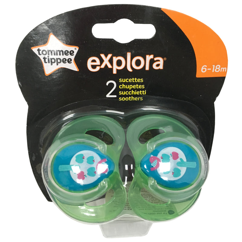 TOMMEE TIPPEE 2 x 6-18 months BPA Free Latex Cherry Baby Soothers