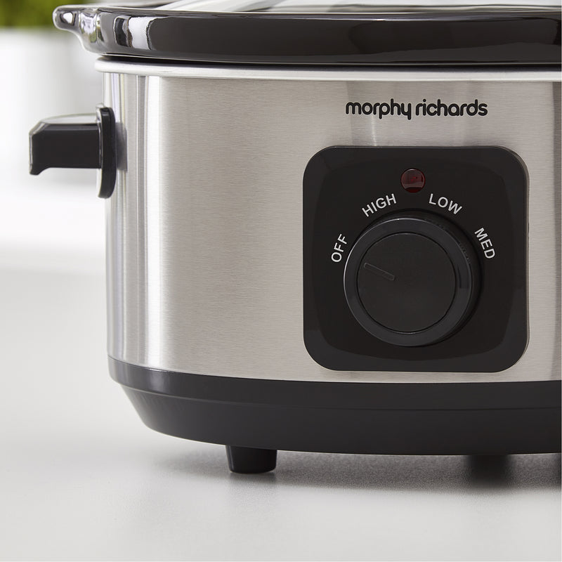 Morphy Richards 460017 Slow Cooker 3.5 L, Ceramic Pot, Dishwasher Safe
