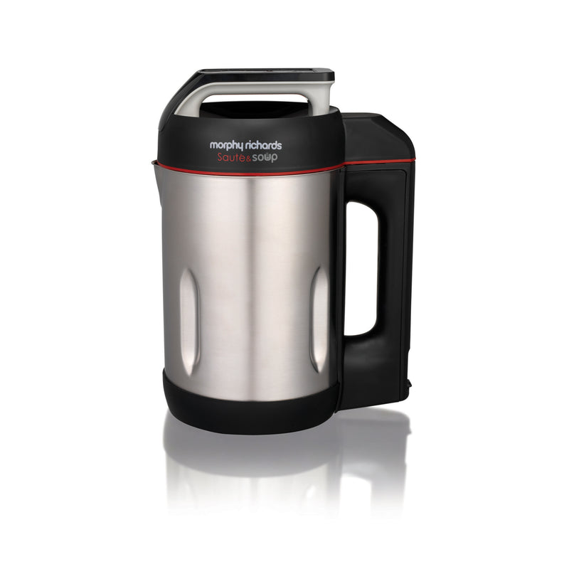 Morphy Richards 501014 Compact Saute & Soup Maker, 900 W, 1.6 L - Silver/Black
