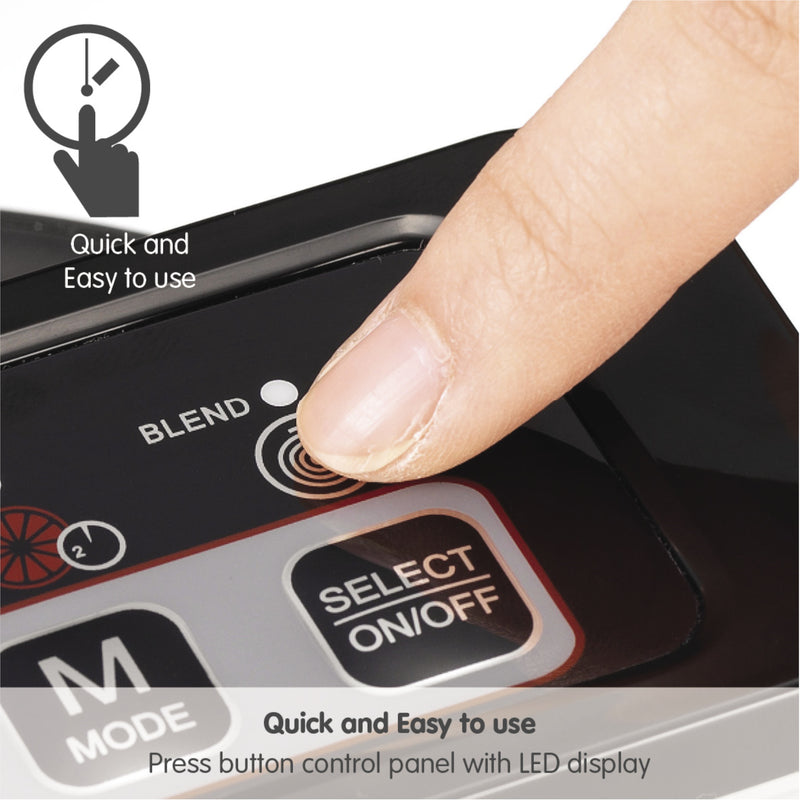 Morphy Richards 501014 Compact Saute & Soup Maker, 900 W, 1.6 L - Silver/Black