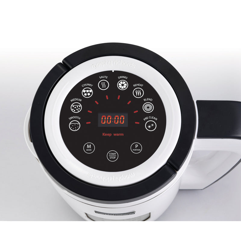 Morphy Richards 501020 Total Control Soup Maker, 1100 W, 1.6 L Capacity - White