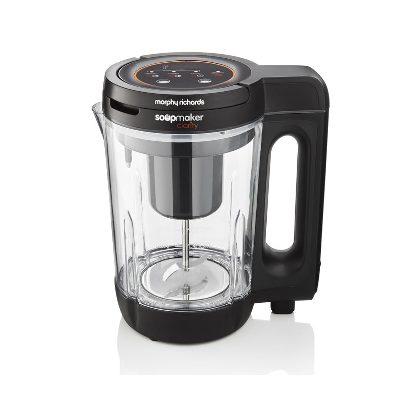 Morphy Richards 501050 Clarity Soup Maker, 1000 W, 1.6 Litre - Clear/Black