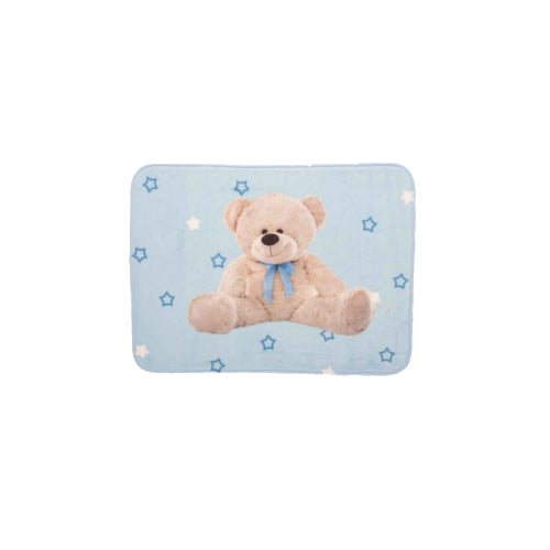 Flair Kids Teddy Super Soft 100% Polyester Playmat with Nonslip Backing