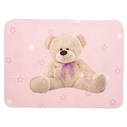 Flair Kids Teddy Super Soft 100% Polyester Playmat with Nonslip Backing