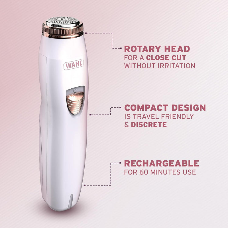 Wahl Facial Hair Remover, Lip, Cheek and Chin Hair Removal for Women - Pink