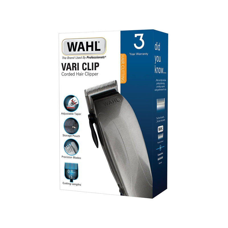 Wahl Vari Clip, Hair Clipper for Men, Corded with Storage Pouch