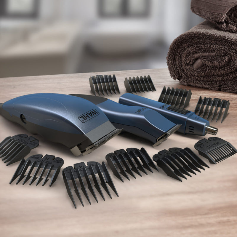 Wahl 3-in-1 Hair Clippers, Nose Trimmer and Stubble Trimmer with Storage Case