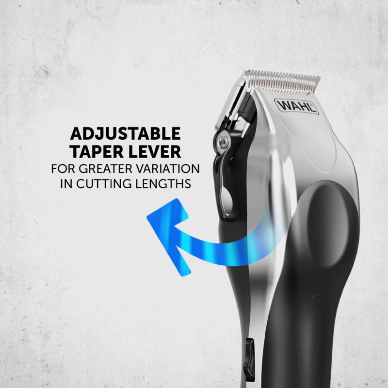 Wahl 79524-810 Deluxe Chrome Pro, Clipper & Trimmer, Hair Cutting Kit