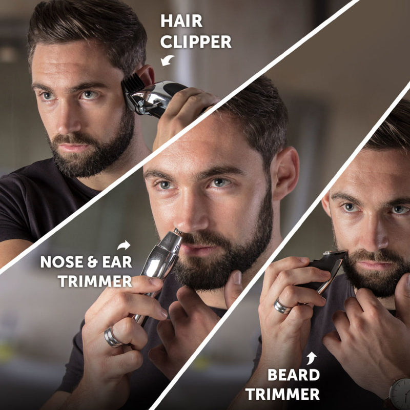 Wahl 79524-810 Deluxe Chrome Pro, Clipper & Trimmer, Hair Cutting Kit