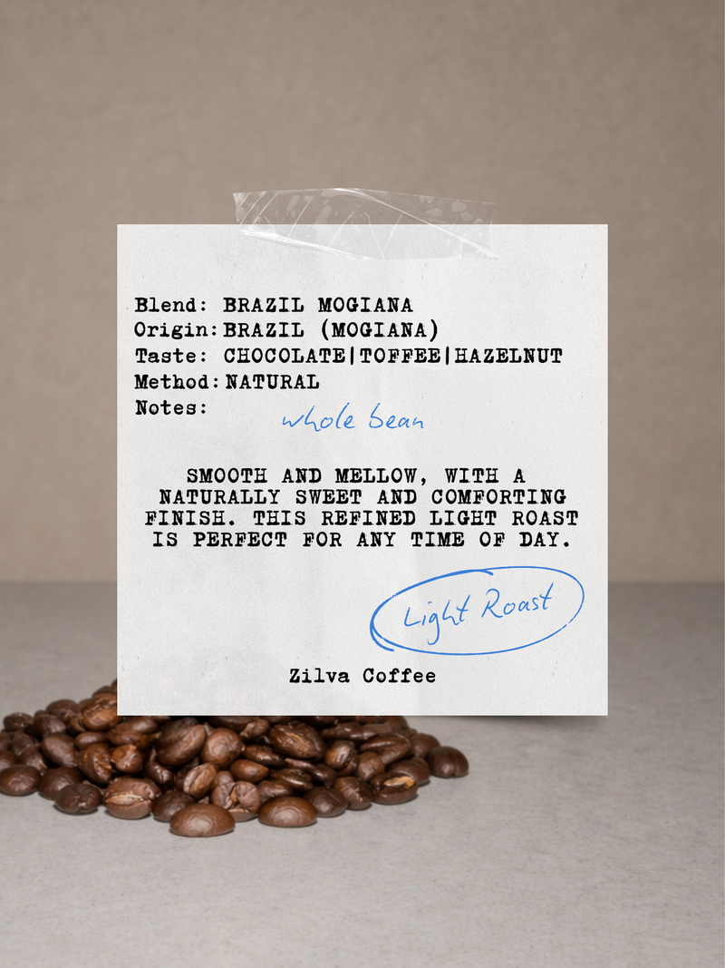Brazil Mogiana Speciality Coffee Beans - Light Roast - 1Kg
