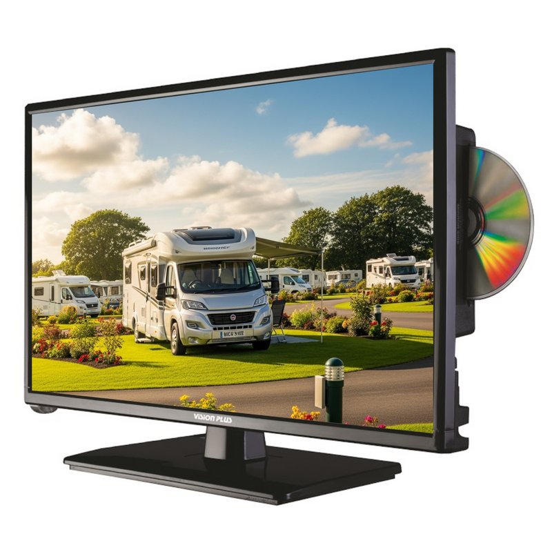Vision Plus 22 Inch Full HD LED 12 Volt TV with Built-in DVD Player