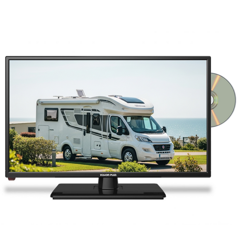 Vision Plus 24 Inch Full HD LED 12 Volt TV with Built-in DVD Player