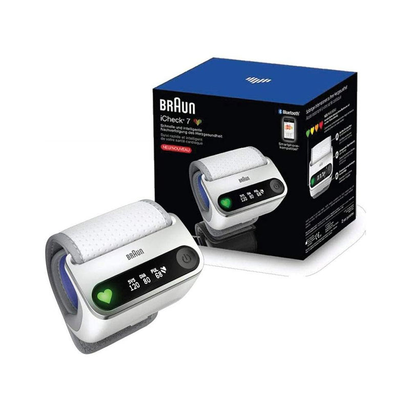 Braun iCheck 7 Wrist Blood Pressure Monitor, Portable - BPW4500CEME
