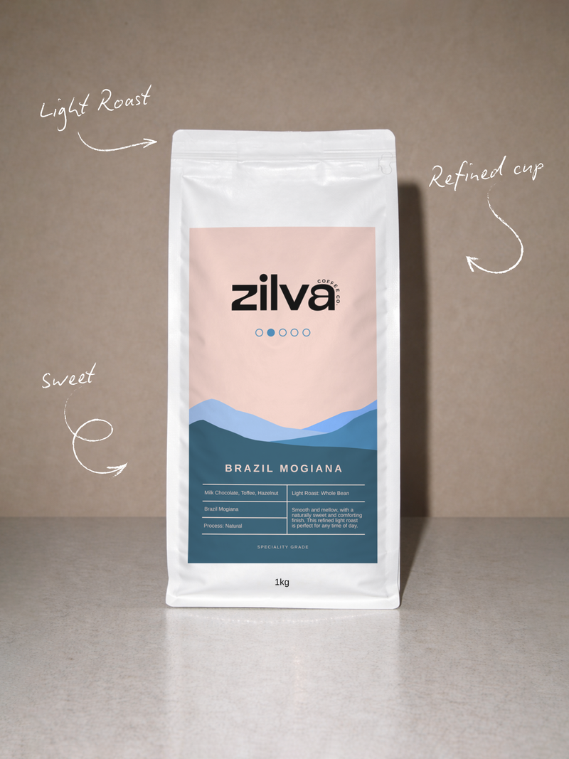 Brazil Mogiana Speciality Coffee Beans - Light Roast - 1Kg