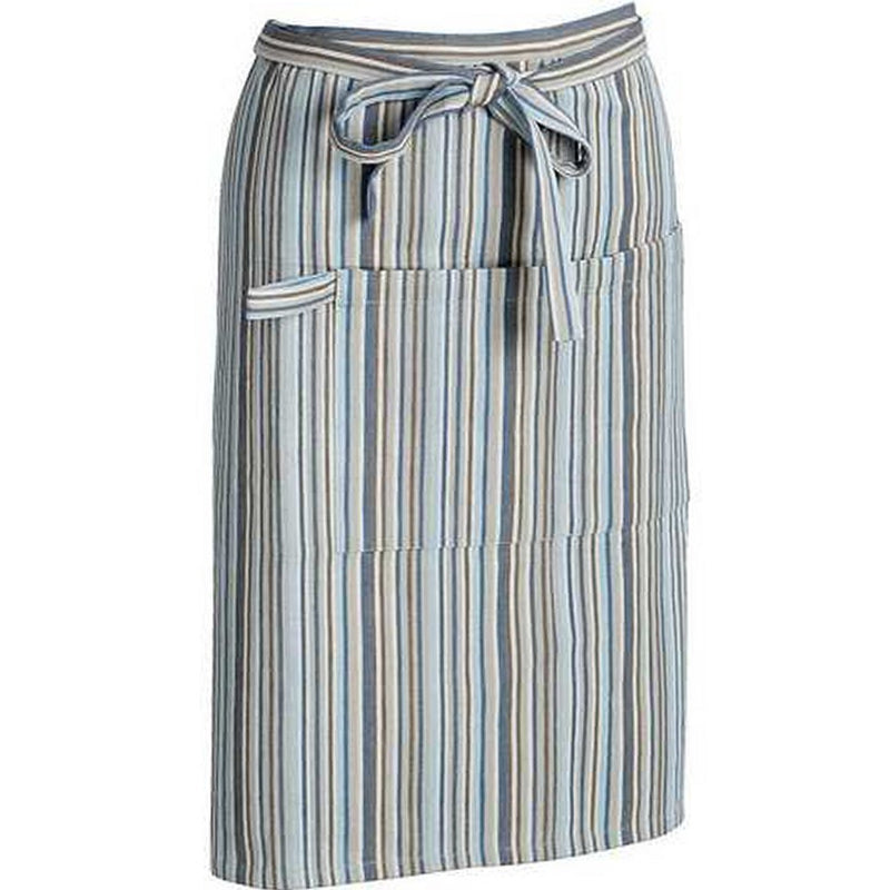 Sagaform Stripy 100% Cotton Unisex BBQ Bistro Apron with Front Pocket