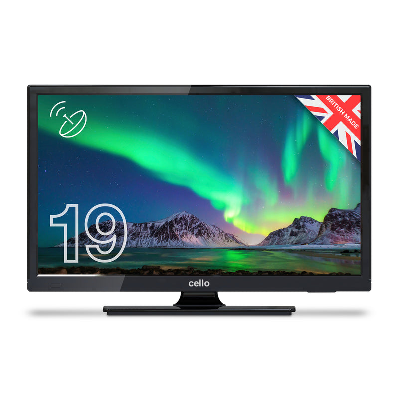 Cello 19" Inch HD Ready LED TV with Freeview T2 HD and Built-in Satellite Tuner