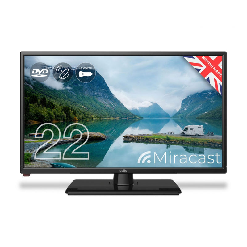 Cello 22" Inch Full HD LED TV Television with Freeview and Built-in DVD Player