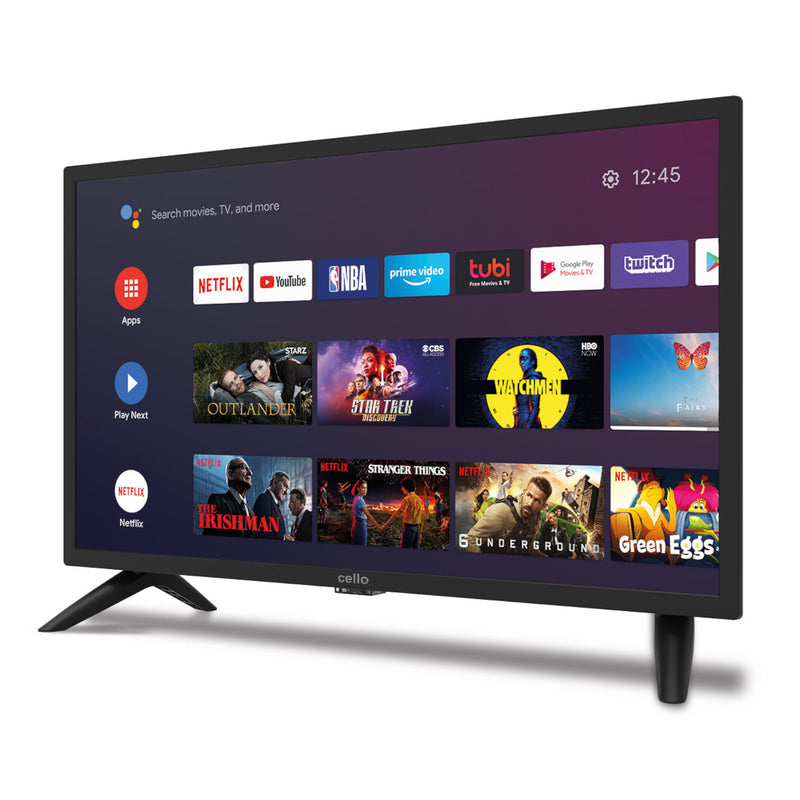 Cello 24" Inch HD Ready LED Smart Android TV with Google Assistant and Freeview