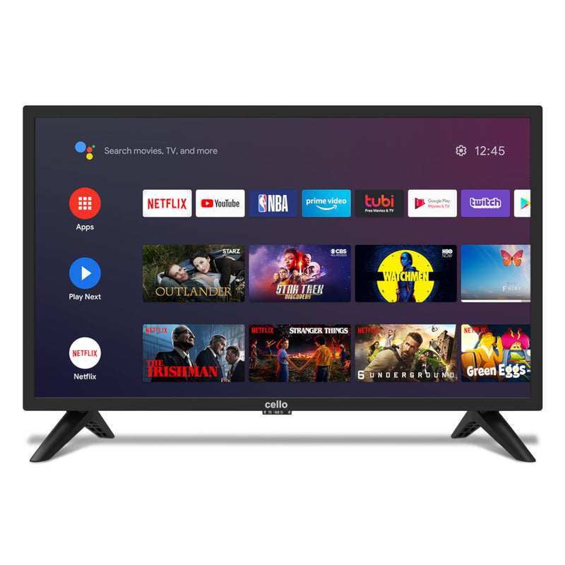 Cello 24" Inch HD Ready LED Smart Android TV with Google Assistant and Freeview