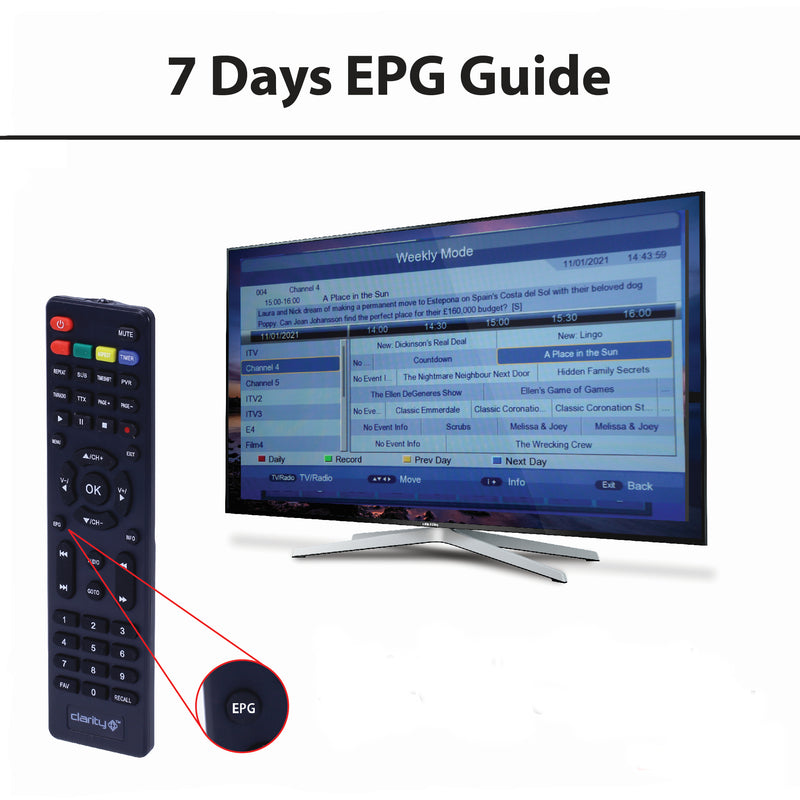 Clarity CSTBHD1 Freeview Set-top Box with Full HD Channels