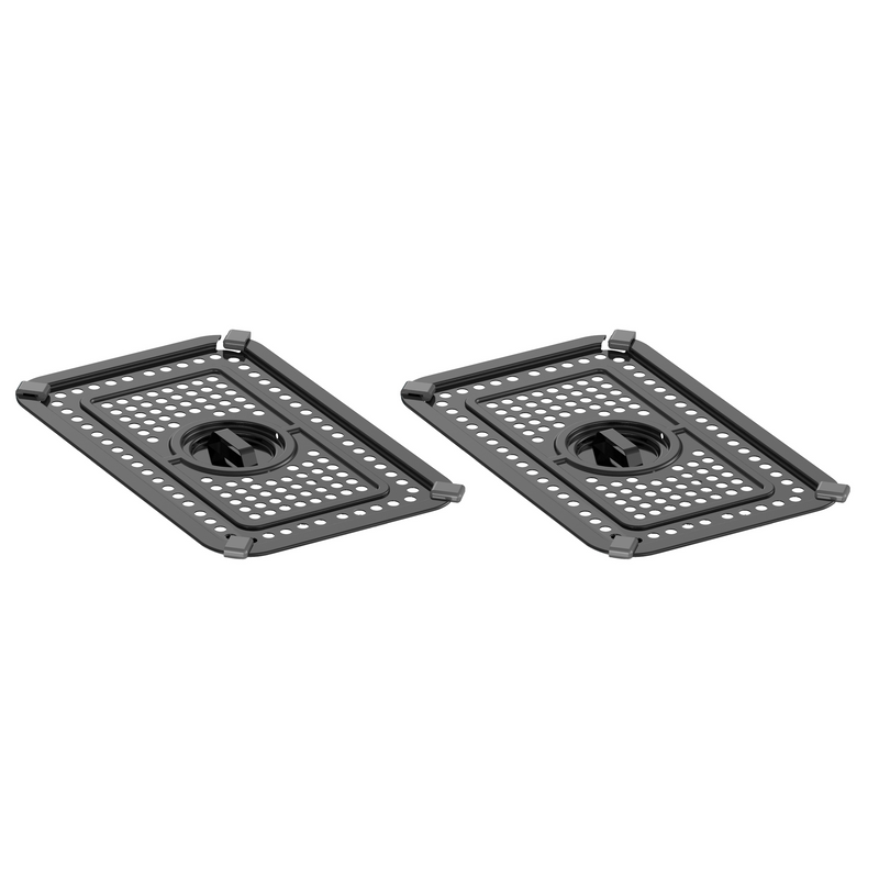 EMtronics RLDR91 9L Dual Air Fryer Drawer Set with Crisper Racks