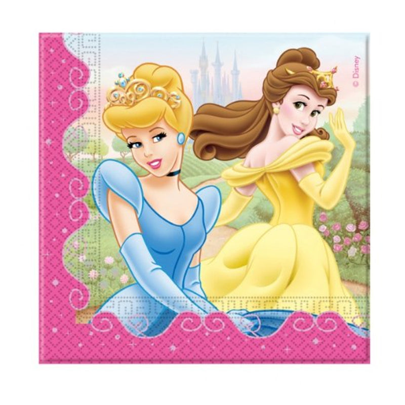 Disney Princess Pack of 20 Party Paper Napkin Serviettes