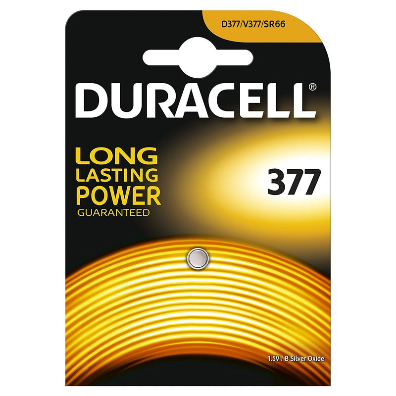 Duracell 377 SR626SW 1.5v Silver Oxide Watch Battery