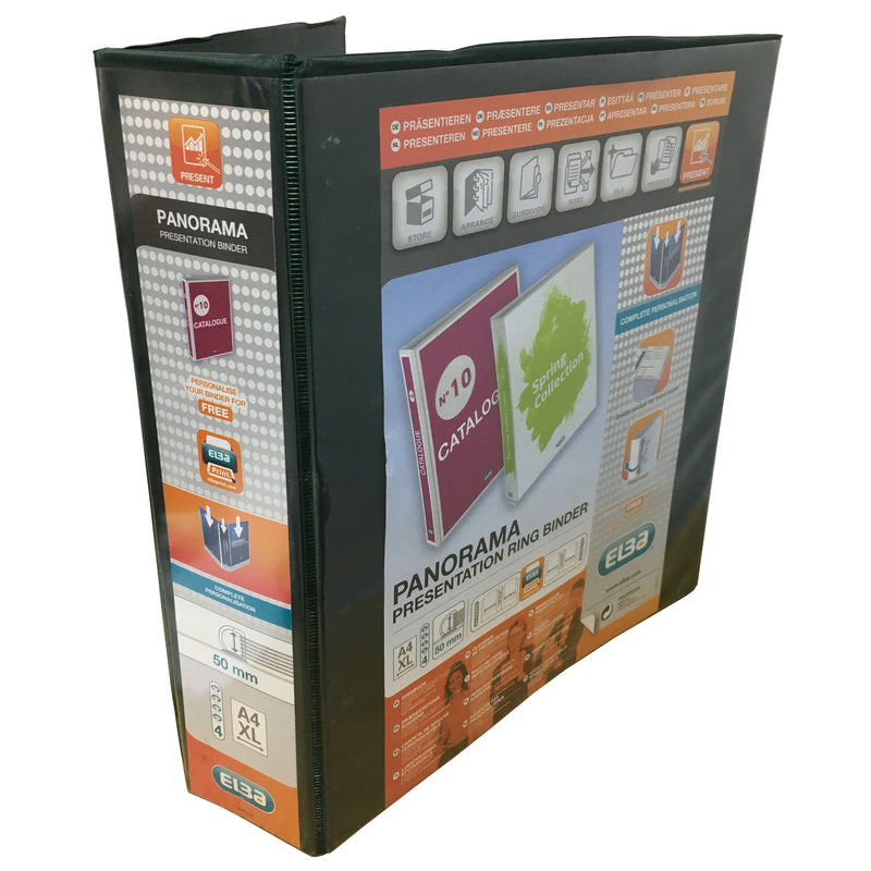 Elba A4 Colour XL 50mm Panorama Presentation 4D Ring Binder