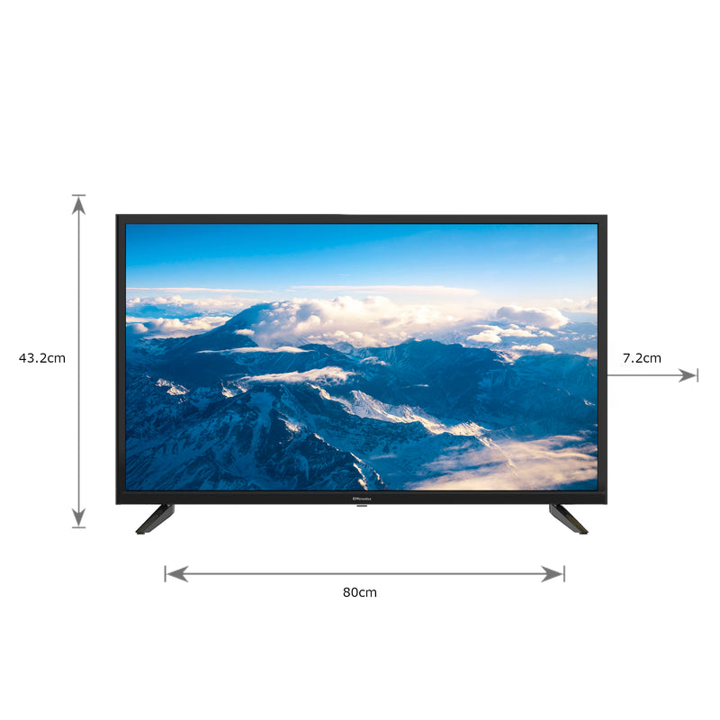 EMtronics 32" LED TV with Built-in DVD Player and Freeview HD