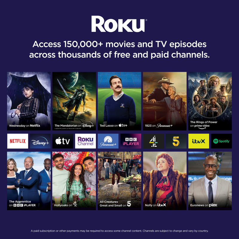 EMtronics Roku TV Smart 32" HD Ready with Freeview Play and Apps
