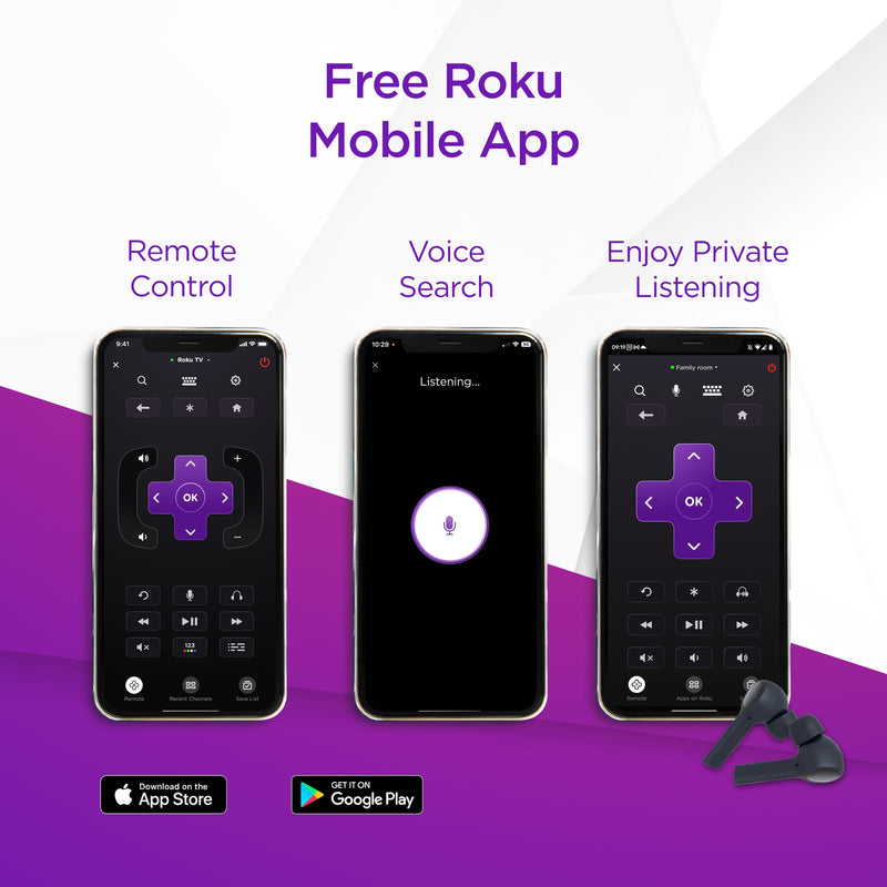 EMtronics Roku TV Smart 32" HD Ready with Freeview Play and Apps