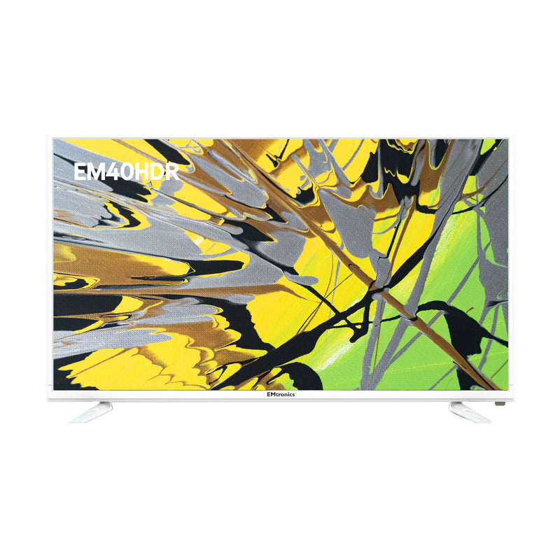 EMtronics EM40HDRW 40" Inch Full HD 1080p LED TV with Freeview HD - White