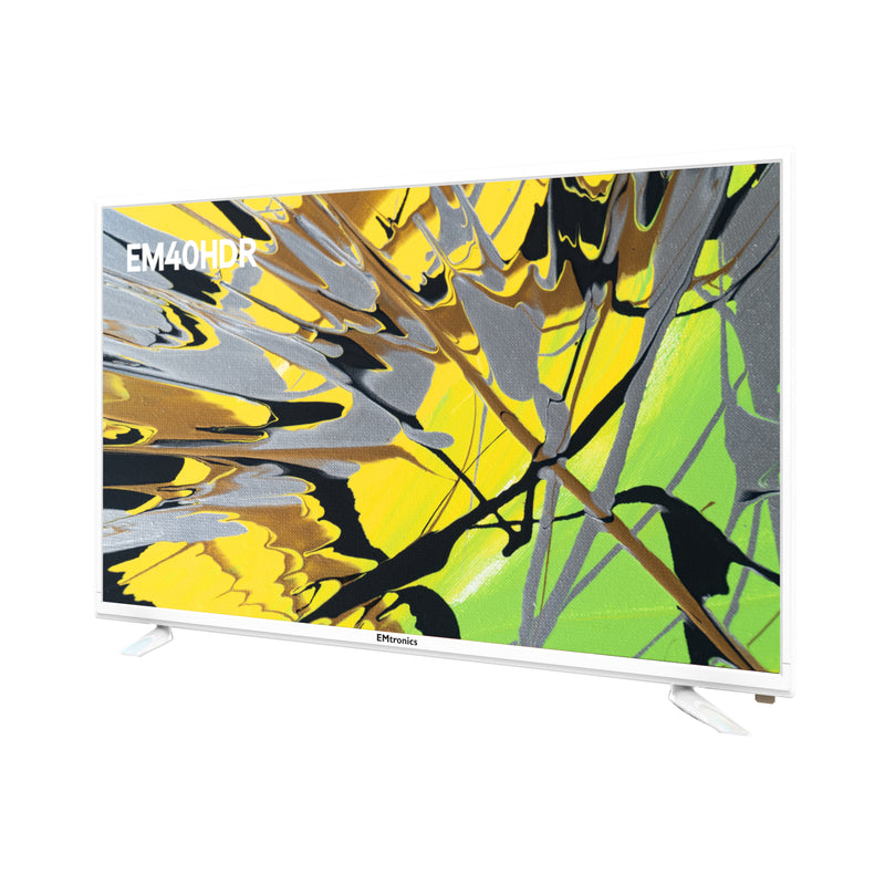 EMtronics EM40HDRW 40" Inch Full HD 1080p LED TV with Freeview HD - White