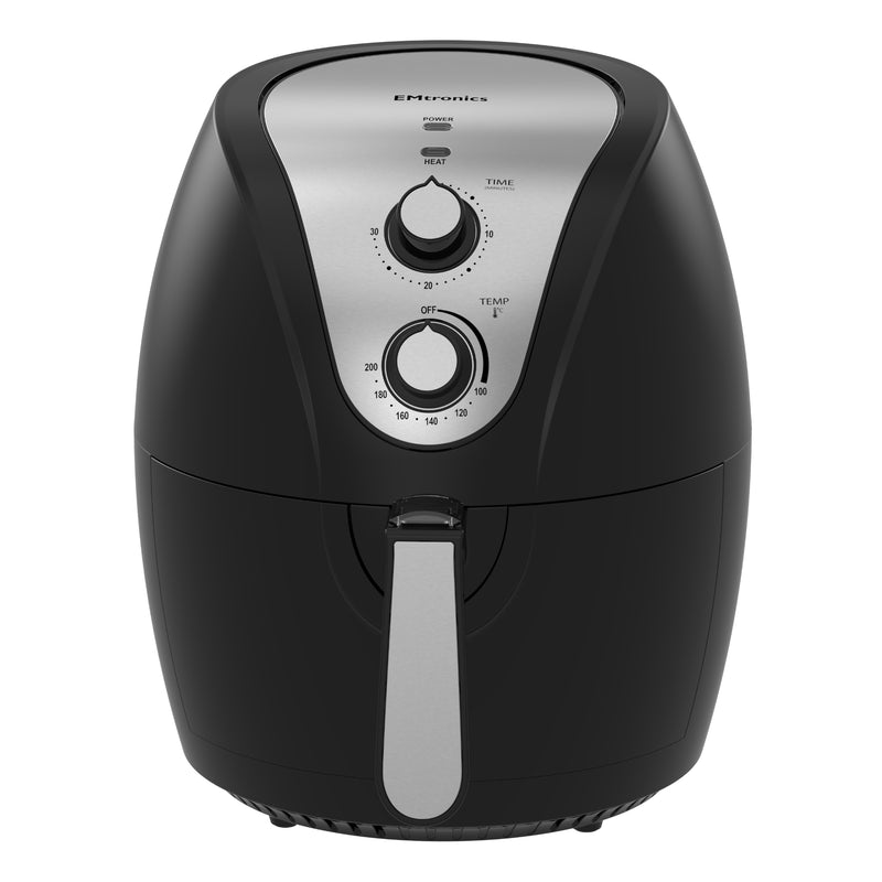 EMtronics Air Fryer 4.5L with 30 Minute Timer - Black