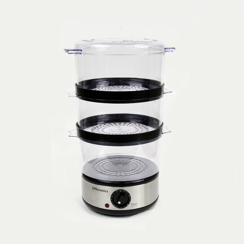 EMtronics 3 Tier Food Steamer - 6 Litre