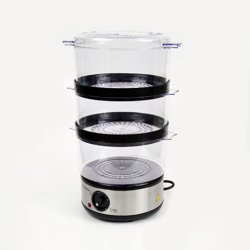 EMtronics 3 Tier Food Steamer - 6 Litre