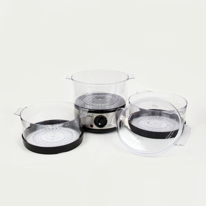 EMtronics 3 Tier Food Steamer - 6 Litre