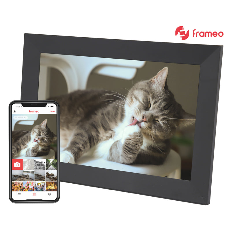 EMtronics 10" inch Frameo Wi-Fi Digital Picture Photo Frame