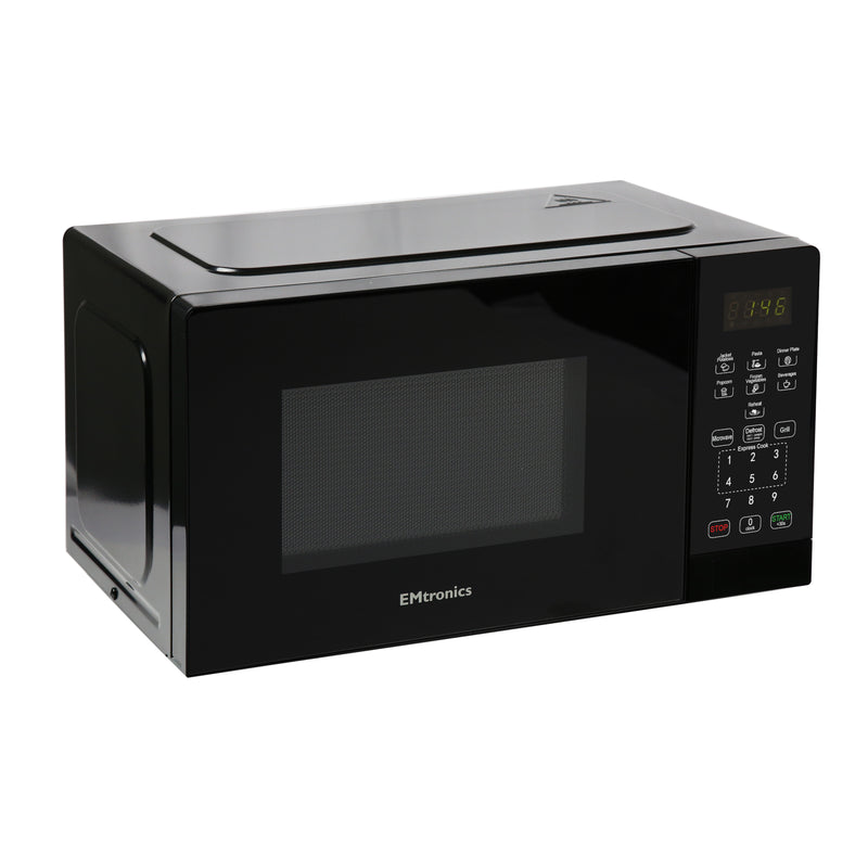 EMtronics 25 Litre Microwave 900W with Grill - Black