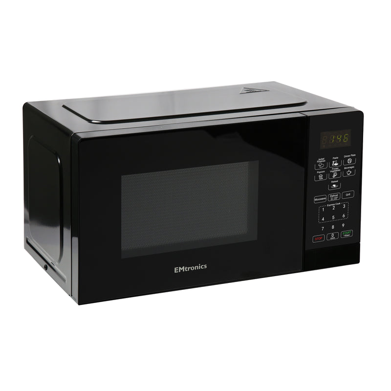 EMtronics 28 Litre Microwave 900W with Grill - Black